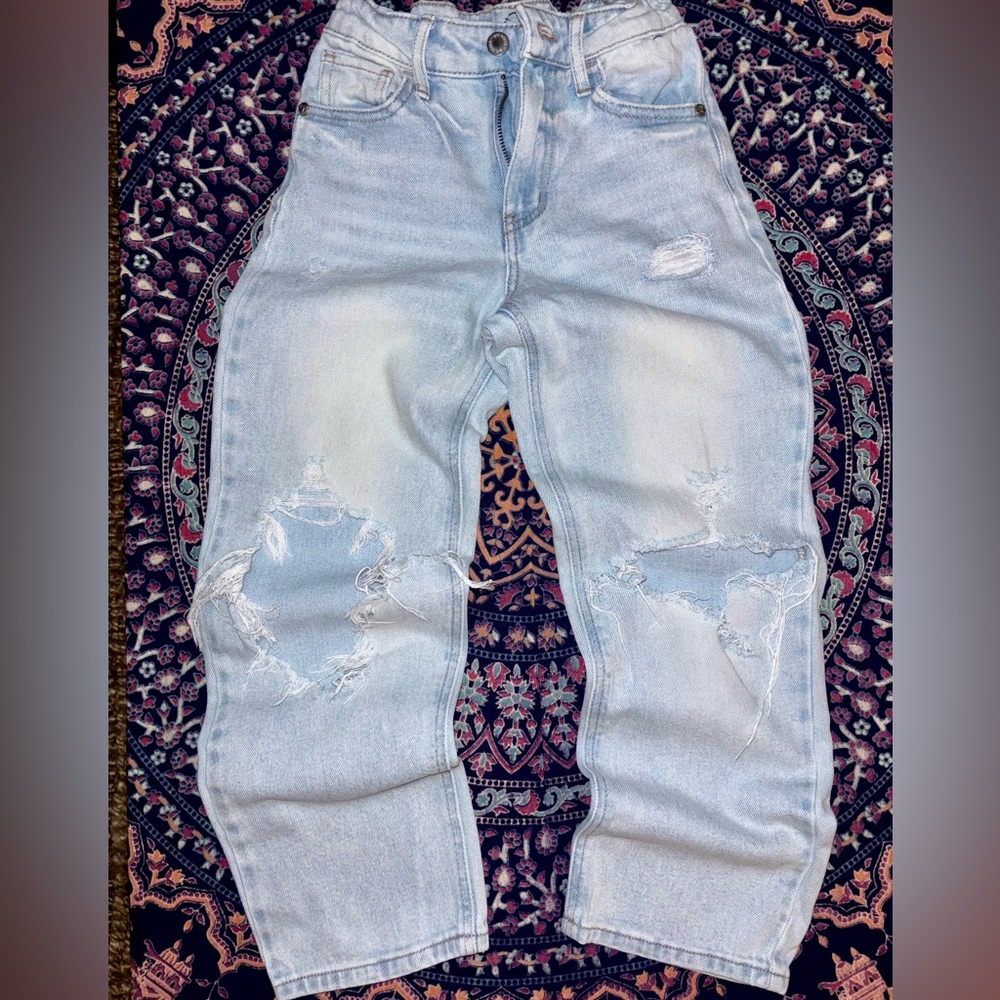 Light Blue Distressed Jeans